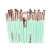 Import OEM branded private label green soft and beauty luxury cosmetic brushes makeup brushes tools from China