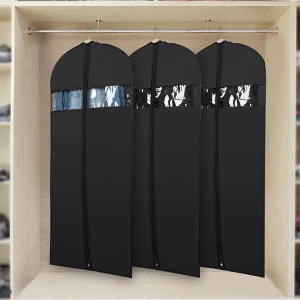 OEM  cheap zipper washable polyester oxford fabric suit cover garment bag for storage non woven suit bag