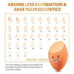 OEM Custom Beauty Cosmetics Blender Make Up Powder Puff Makeup Sponge With Packaging Boxes