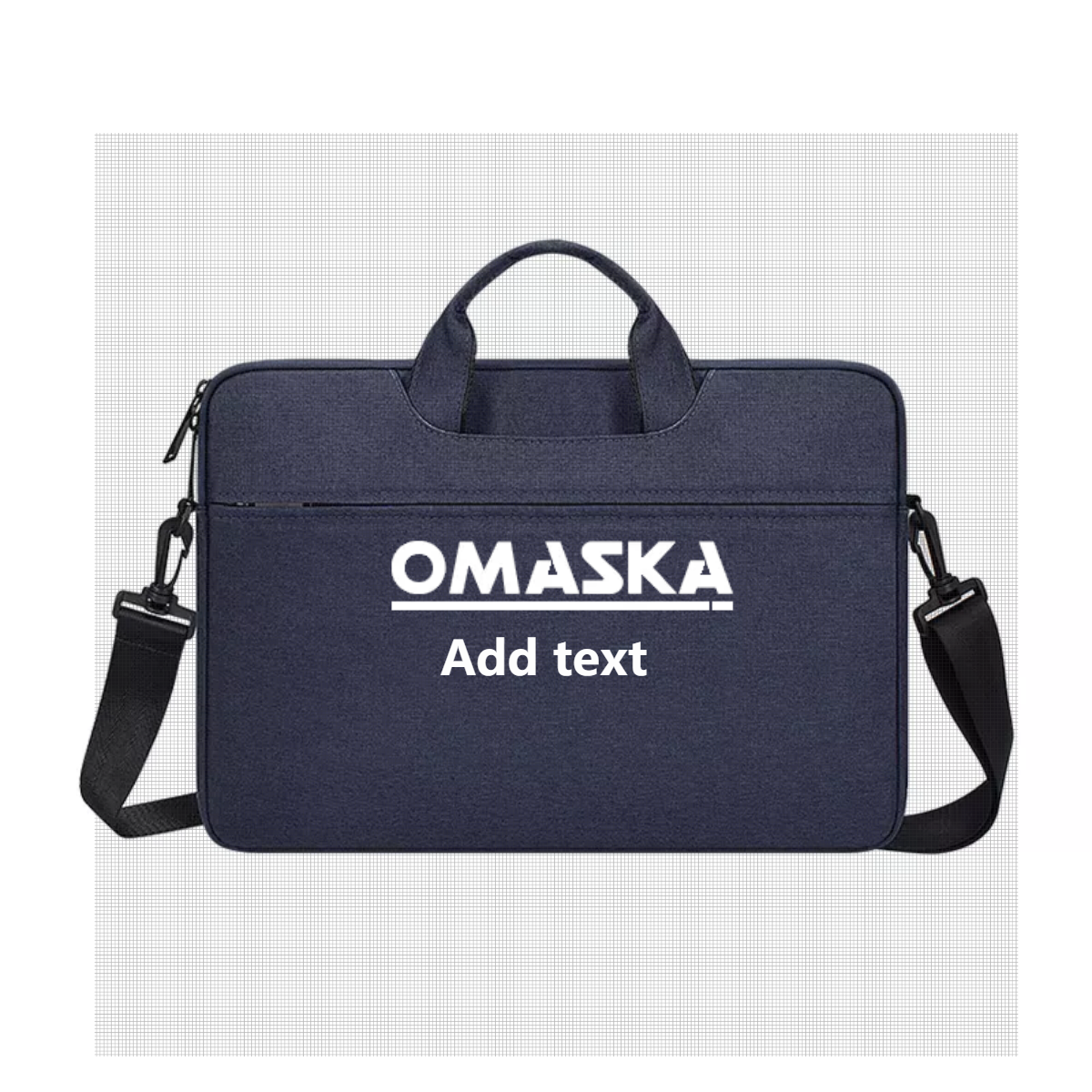OMASKA Custom Waterproof 15.6 Inch Laptop Computer and Tablet Shoulder Bag Carrying Case Business Laptop Bag