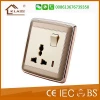 one gang 13 amp plug socket BS power socket with neon for home