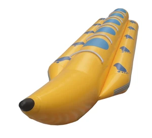one line 4 persons inflatable banana boat for water sport