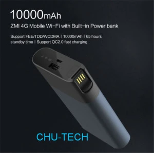 Original ZMI 4G wifi router power bank 3G 4G mobile hotspot with 10000mAh QC2.0 fast charge battery powerbank MF885