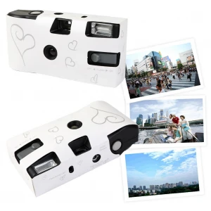 OurWarm Focus Free Disposable Camera 27 Photos With 35mm high quality color film for Party Supplies indoor and outdoor