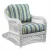 Import Outdoor Chair Cushion in Standard Blue from India