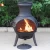 Import Outdoor heater charcoal mini iron chimenea from China