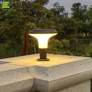 outdoor waterproof LED garden decoration light patio path Pillar lamp for courtyard wall the way Fence Gate Solar Post Light