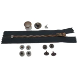 Package jeans trouser 1 jeans button 4 metal nippli  rivet 4YG denim metal zipper