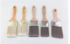 Paint brush with wood handle clean brush set