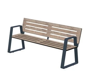patio bench outdoor furniture solid surface aluminum support outdoor bench