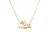 Import Personalised Custom 18k Gold Plated Heart Symbol Name Plate Necklace from China