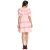 Import Pink Boat Neck Ruffle Short Sleeve Lace Simple Fashion Homecoming Dress from China