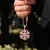 Import Pink color Fashion Girl Style Snowflake snow flake Dangle pendant Iced out Zircon charm Pendant Hip Hop Rock Cute style jewelry from China