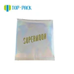 plastic hologram silver aluminum foil back seal packaging bag