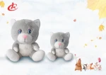 Plush Toys Cute Animals White and Grey Cats