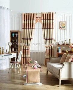 poly cotton eyelet curtains with fancy valance