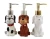 Import popular animal shape unicorn soap dispenser for washroom decoration best selling bathroom products accessories set from China