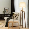 Popular Wooden Tripod Floor Light, Wooden Floor Lamp for Bedroom, Study