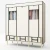 Import Portable Enlarged Waterproof Non-Woven Fabric Steel Tube Double Room Wardrobe with Three Drawers from China