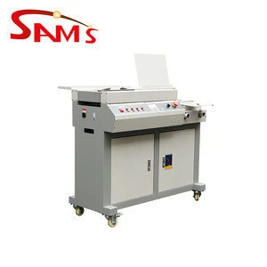 post press equipment  automatic hot melt glue binding machine for paper book back for sale