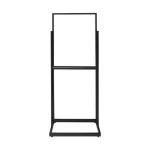 Potable Metal Sign Holder Floor Stand Indoor Advertising Poster Display Stand