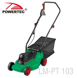 POWERTEC 1000w electric portable hand lawn mower