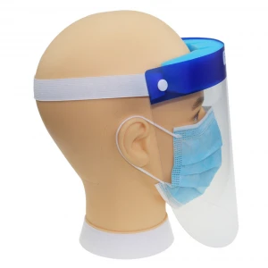PP+PET Plastic Protective Full Face Shield Anti Fog Face Shield Transparent Face Shield