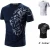 Import Printing men O neck seamless multi-colored design muscle fitness t shirt gym athletic clothing from China