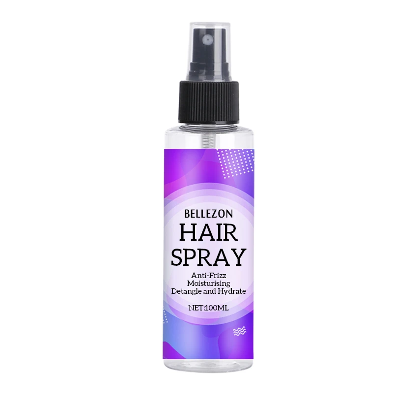 Private Label Natural Shining Moisturizing Anti-frizz Detangle Leave in  Silkening Mist Hair Spray