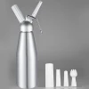 Professional 1000ML Whipped Cream Dispenser Aluminum Cream Whipper With 3 Decorating Tips Nozzles Cleaning Brush Dessert Tool