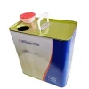 Professional manufacturer 0.5L 1L 4L 5L rectangular metal tin canister can chemical oil paint tinplate container