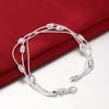 Professional plated silver wholesale jewelry charm bracelets jewelry simple bracelet