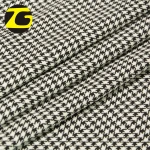 Promotional classic design 100% polyester yarn dyed swallow gird tweed coat fabric for men and women