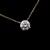 Import Provence Gems Handmade Jewelry 6mm GH Round Diamond Pendant Necklace in 14K Real Yellow Gold Women Necklace from China