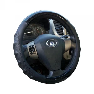 PU leather TPR circle massaging steering wheel cover