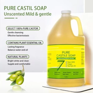 Pure Natural Organic Unscented Mild & Gentle Castile Liquid Soap