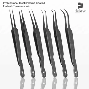 Purple Plasma/Titanium Coated Volume Eyelash Extention Tweezers