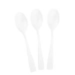 Quanhua High Heat Resistant CPLA ECO Small Tea Cake Spoon ECO Friendly Mini Spoons Disposable Cutlery