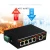 Import Rail Industrial switch 10/100Mbps 5 port ethernet industrial POE Switch support 45-54V power supply from China