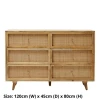 Rattan Wood 6 Door Sliding wardrobe Modern Home Furnishing Living Room Furniture New Look Household