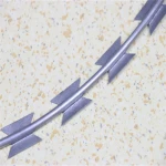 Razor Wire Hot Dipped Galvanized  Rust Resistance 2.5mm Wire Diameter Razor Barbed Wire For Protection