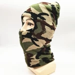 ready to ship Knitted  black 1 Holes Face cover Balaclava Hat SkiMask