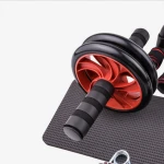 Red abdomen wheel set I-shaped push-up bracket sports equipment home abdomen exercise set