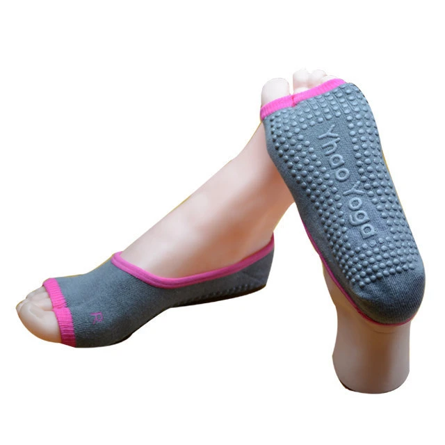 Reduces Swelling Anti Slip Open 2 Toe Yoga Sock,Non Slip Yoga Pilates Socks