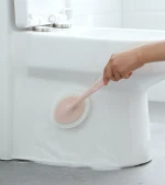 Replaceable Sponge Brush Long Handle Dish Scrubber Brushes for Bathroom Kitchen Cleaning