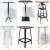 Import Replica wooden bar table, metal high table from China