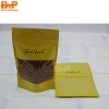 resealable kraft paper bag with clear window for snack/beans/nuts/food packaging
