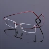 Rimless Titanium Glasses Frame men Memory Eyeglass Frames