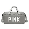 Roneer custom logo large capacity Pink Travel duffle bags gym women waterproof sports travel bag