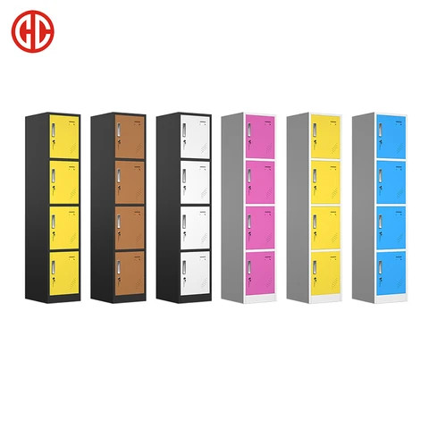 Buy Ropero Armario Storage Steel 4 Door Single Clothing Locker/wardrobe ...